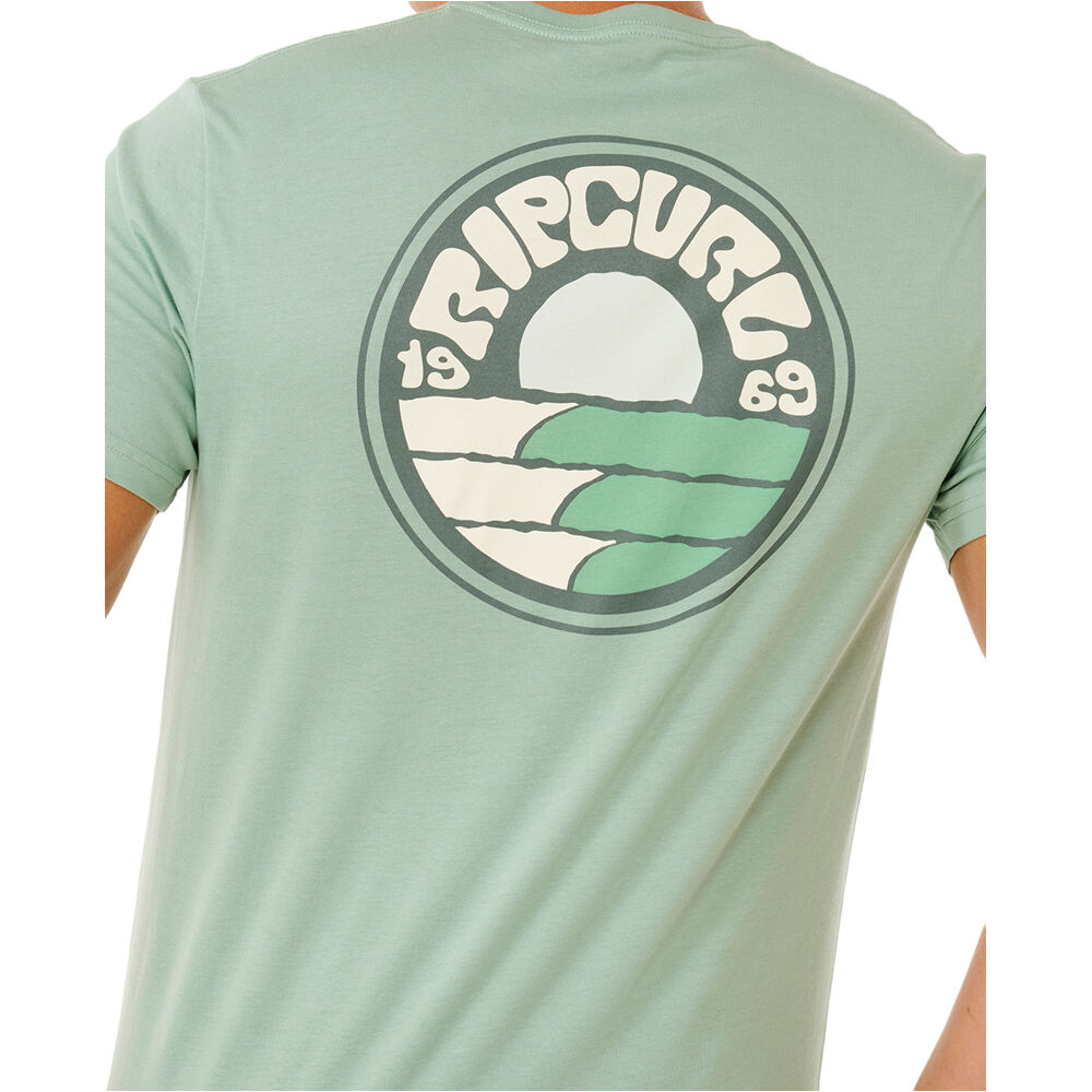 Rip Curl camiseta manga corta hombre PACIFIC RINSE STACKED VERDE 03