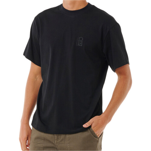Rip Curl camiseta manga corta hombre SEARCH EMBROIDERY NEGRO