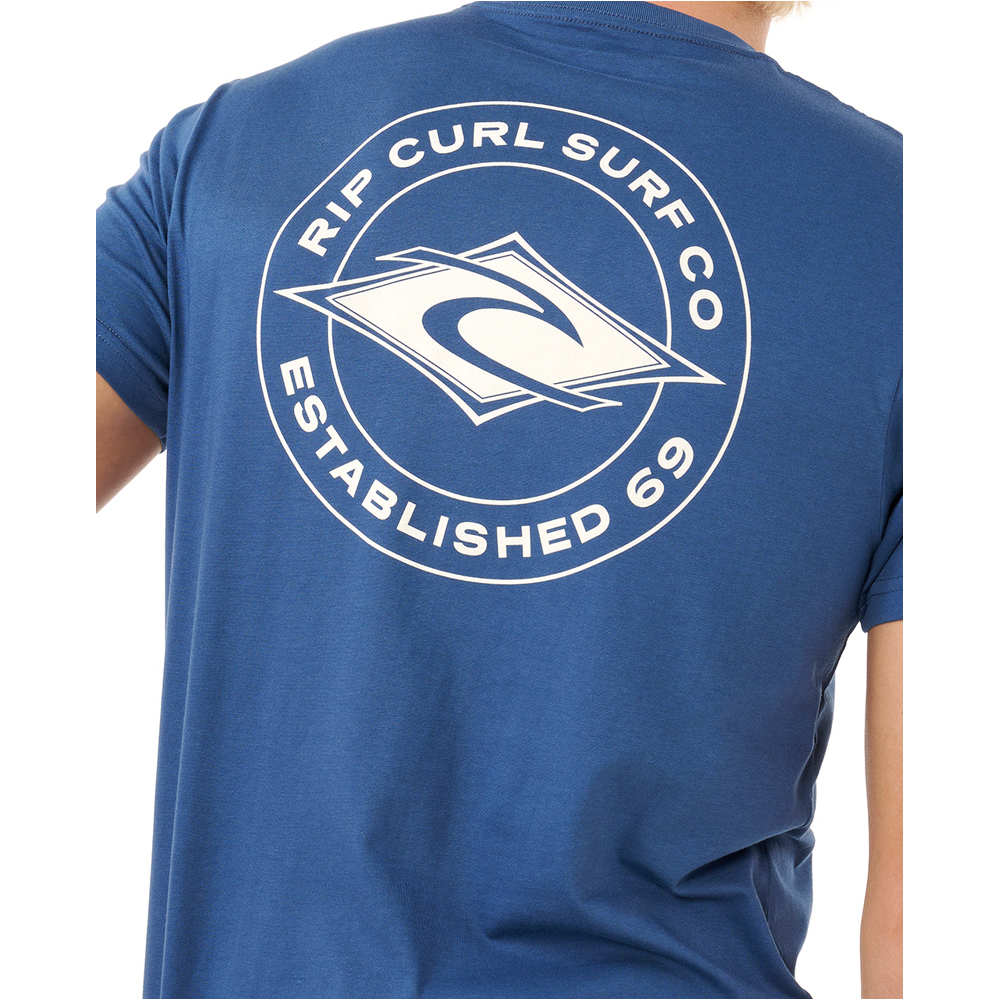 Rip Curl camiseta manga corta hombre STAPLE AZUL 03
