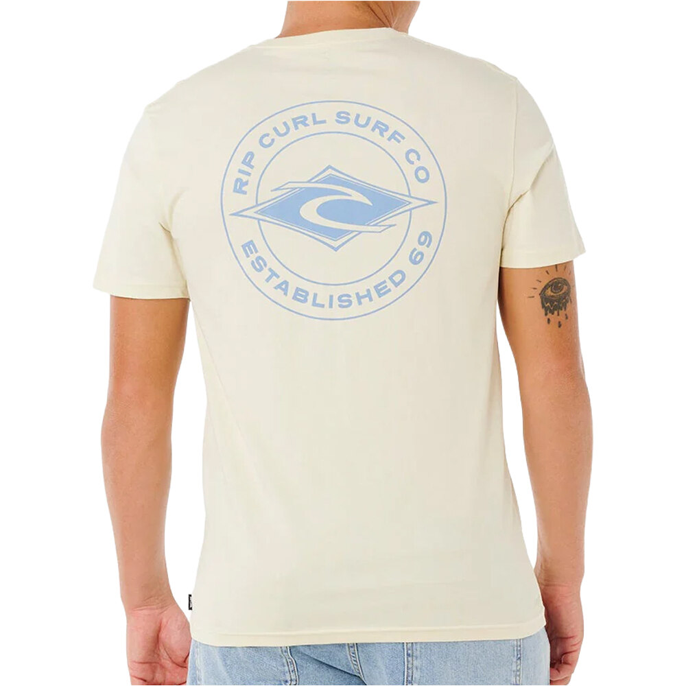 Rip Curl camiseta manga corta hombre STAPLE  vista trasera