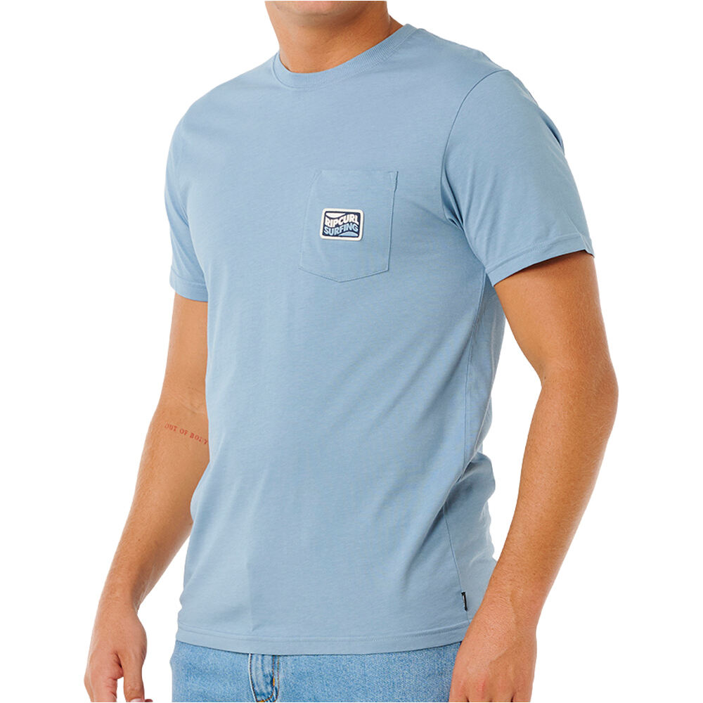 Rip Curl camiseta manga corta hombre STREAMLINE AZUL vista detalle