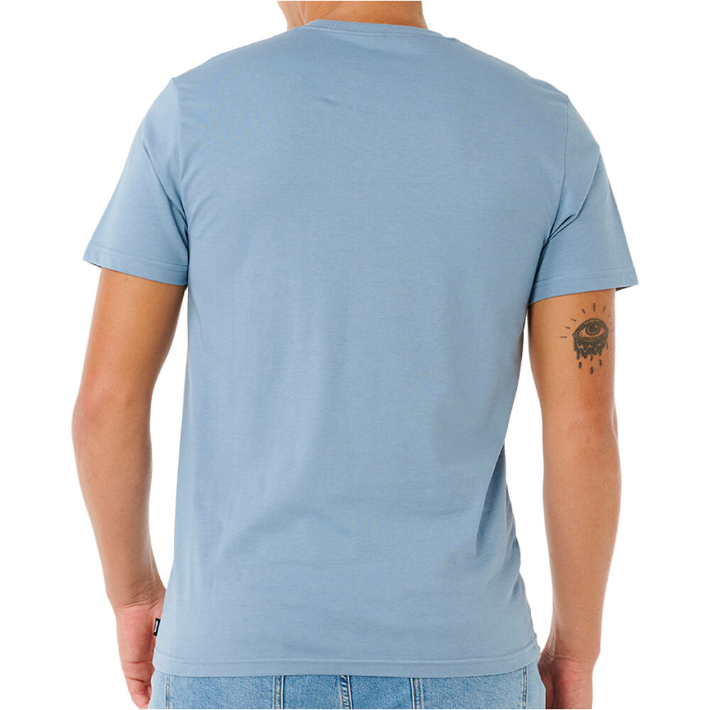 Rip Curl camiseta manga corta hombre STREAMLINE AZUL vista trasera