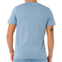 Rip Curl camiseta manga corta hombre STREAMLINE AZUL vista trasera