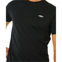 Rip Curl camiseta manga corta hombre STREAMLINE EMBROID NEGRO vista detalle