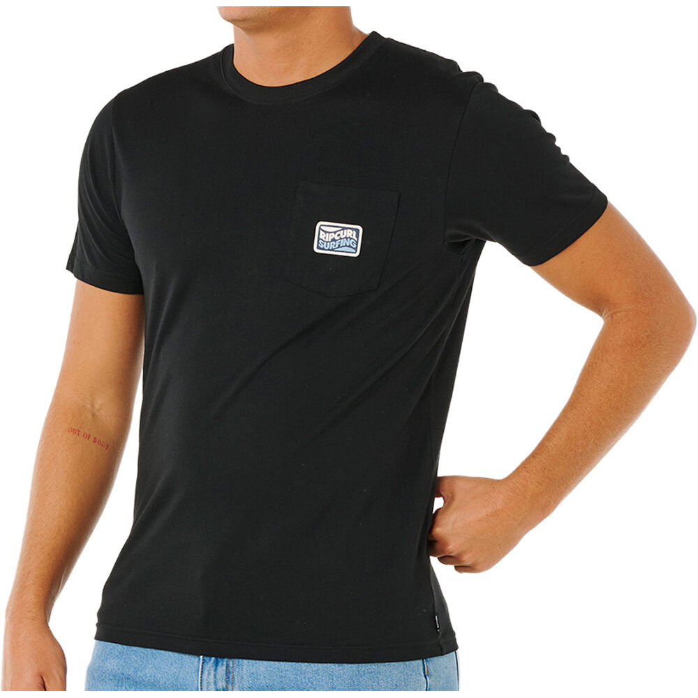 Rip Curl camiseta manga corta hombre STREAMLINE NEGRO vista detalle