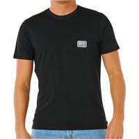 Rip Curl camiseta manga corta hombre STREAMLINE NEGRO vista frontal