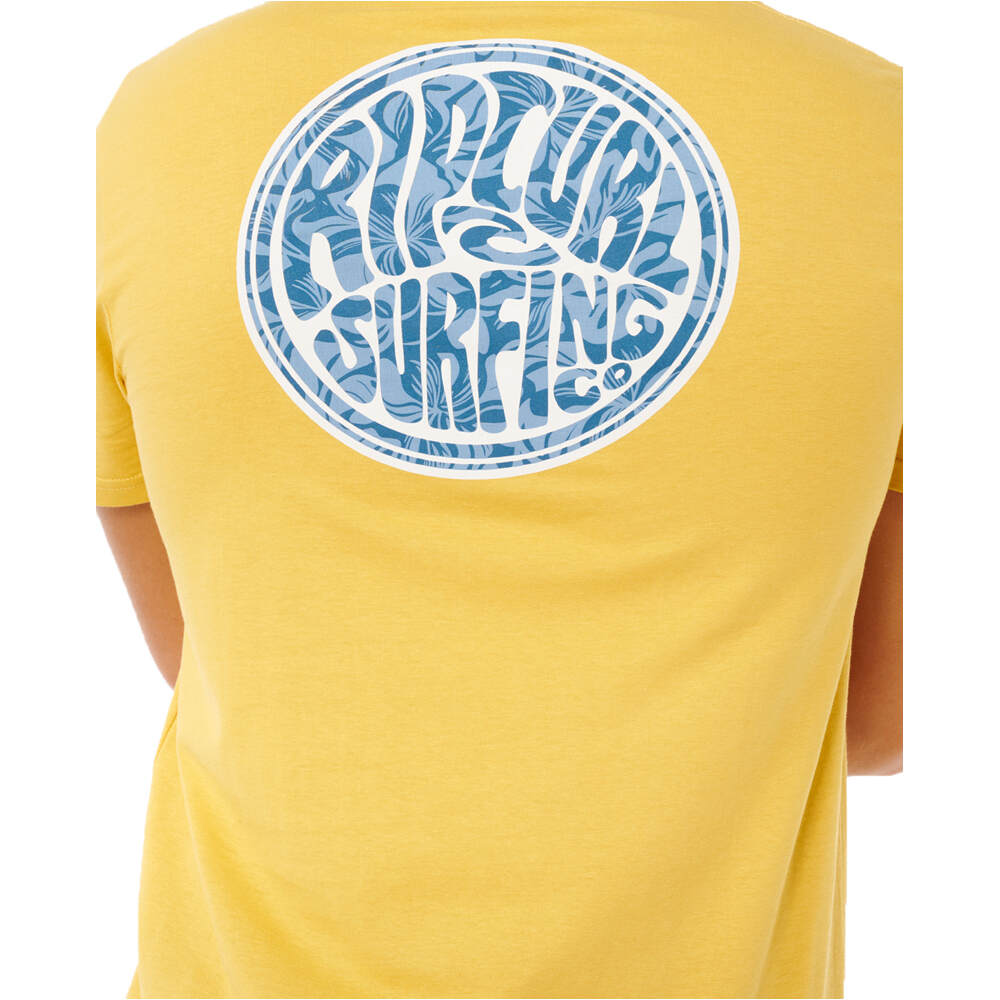Rip Curl camiseta manga corta hombre STREAMLINE PASS NARANJA vista detalle