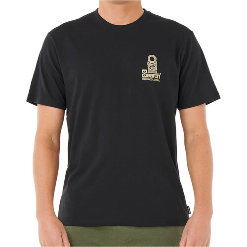 Rip Curl camiseta manga corta hombre VAPORCOOL SEARCH STACK NEGRO