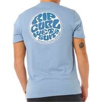 Rip Curl camiseta manga corta hombre WETTIE PASSAGE ICON AZUL vista trasera