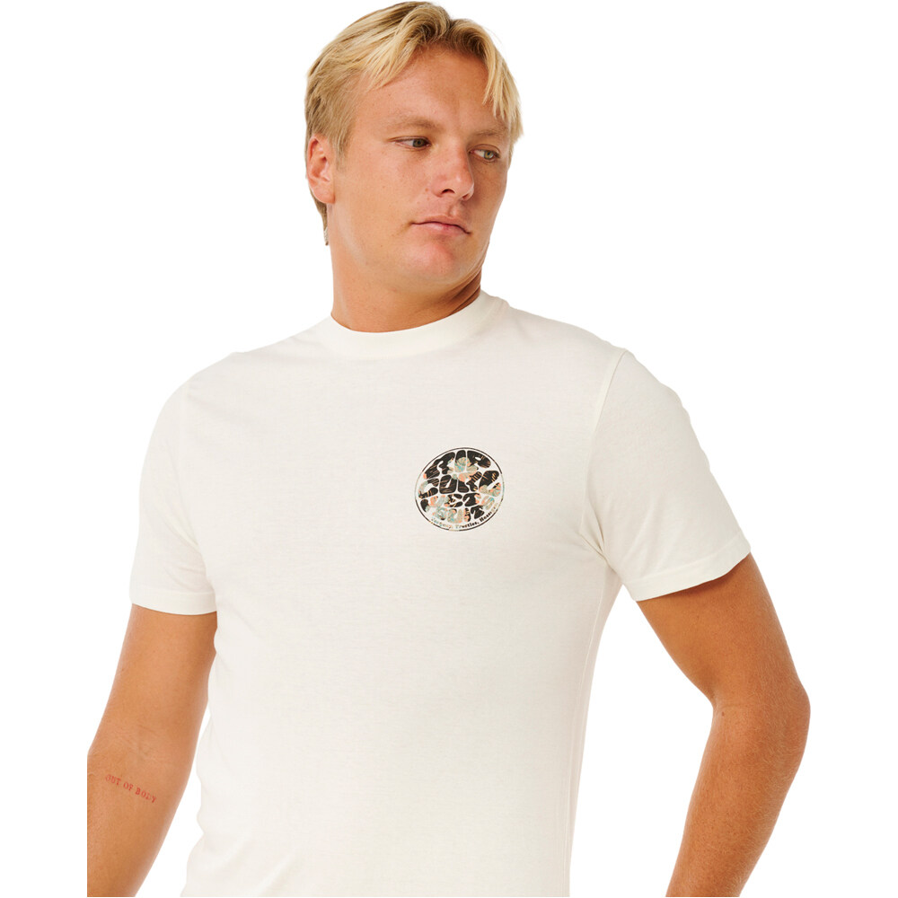 Rip Curl camiseta manga corta hombre WETTIE PASSAGE ICON BLANCO 03