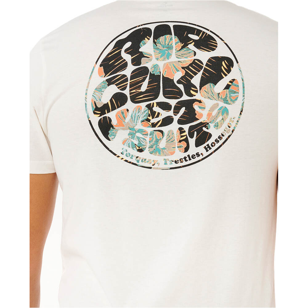 Rip Curl camiseta manga corta hombre WETTIE PASSAGE ICON BLANCO 04