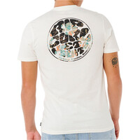 Rip Curl camiseta manga corta hombre WETTIE PASSAGE ICON BLANCO vista trasera