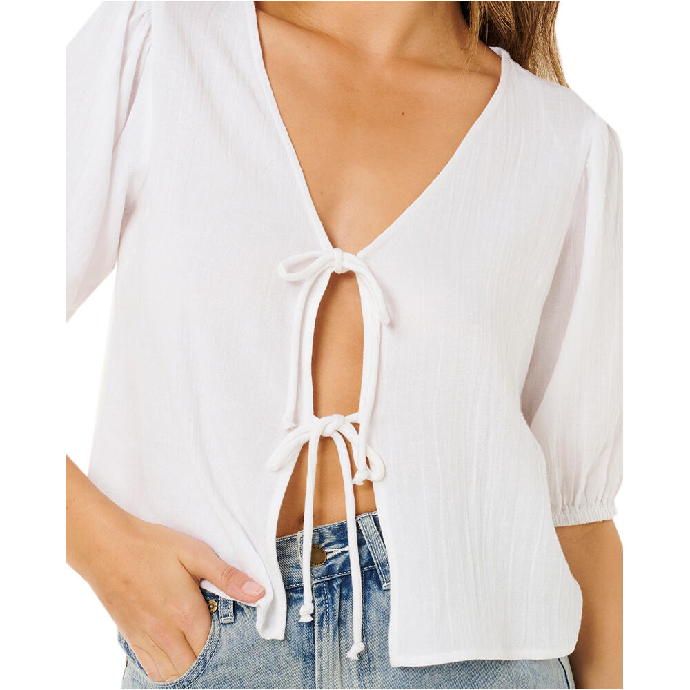 Rip Curl camiseta manga corta mujer VIBE SURF BLANCO vista detalle