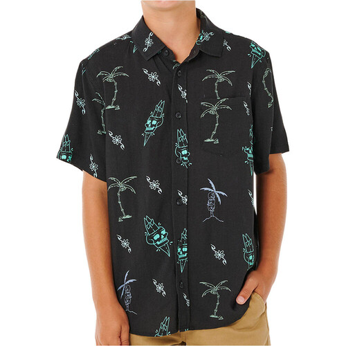 Rip Curl camiseta manga corta niño ETERNAL SHRED NEGRO