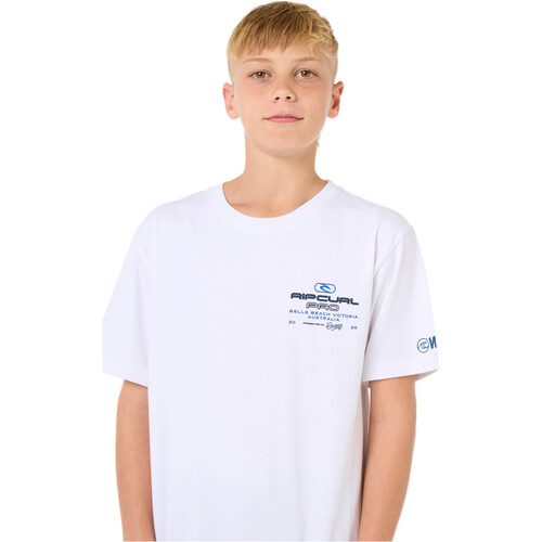 Rip Curl camiseta manga corta niño PRO 25 EVENT BLANCO