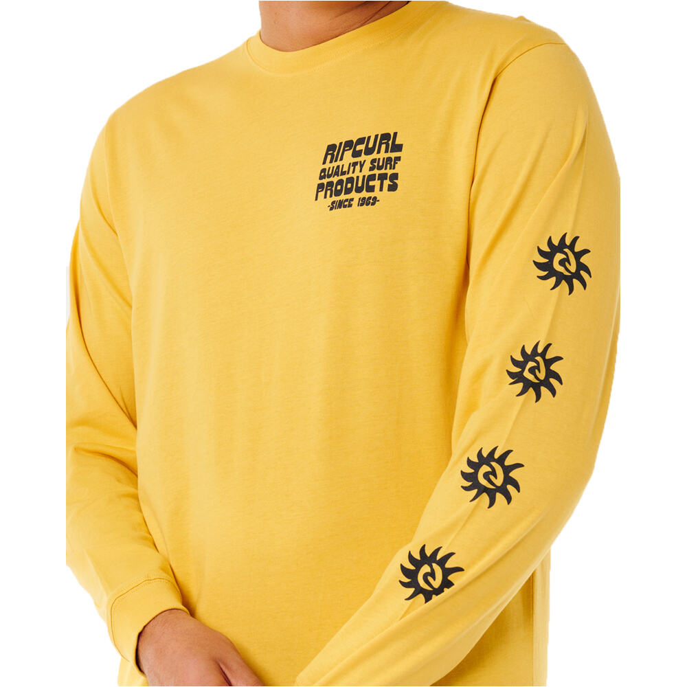 Rip Curl camiseta manga larga hombre PACIFIC RINSE NARANJA vista detalle