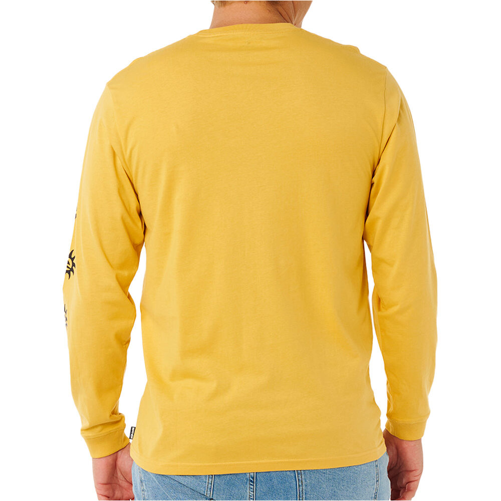 Rip Curl camiseta manga larga hombre PACIFIC RINSE NARANJA vista trasera