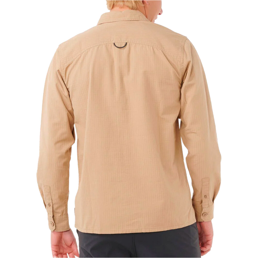 Rip Curl camiseta manga larga hombre SEARCH DESTROY VERDE vista trasera