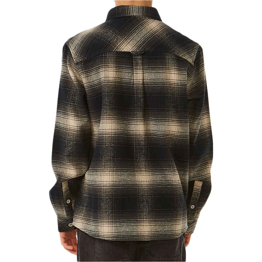Rip Curl camiseta manga larga niño COUNT FLANNEL NEGRO vista detalle