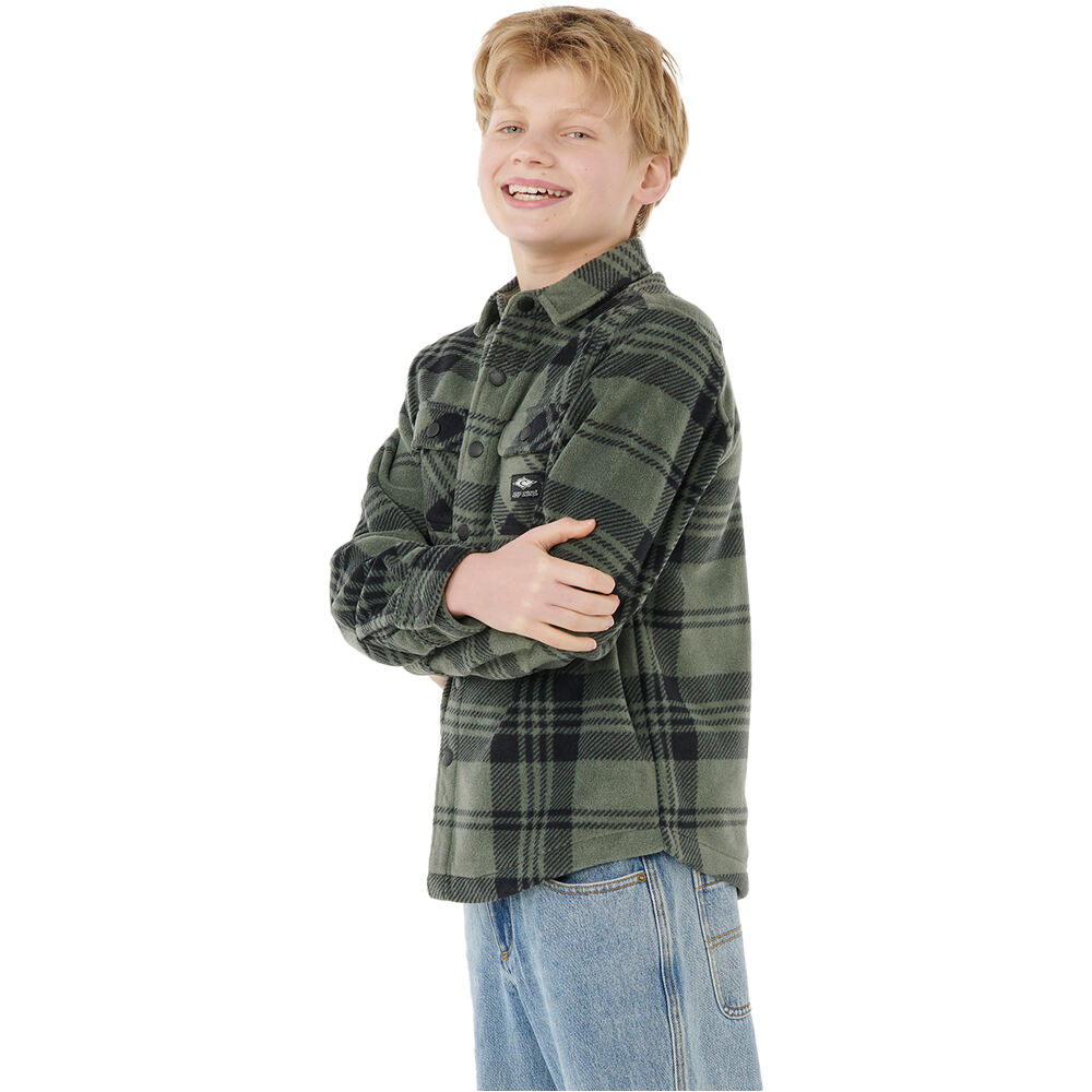 Rip Curl camiseta manga larga niño FUN TIMES POLAR VERDE vista detalle