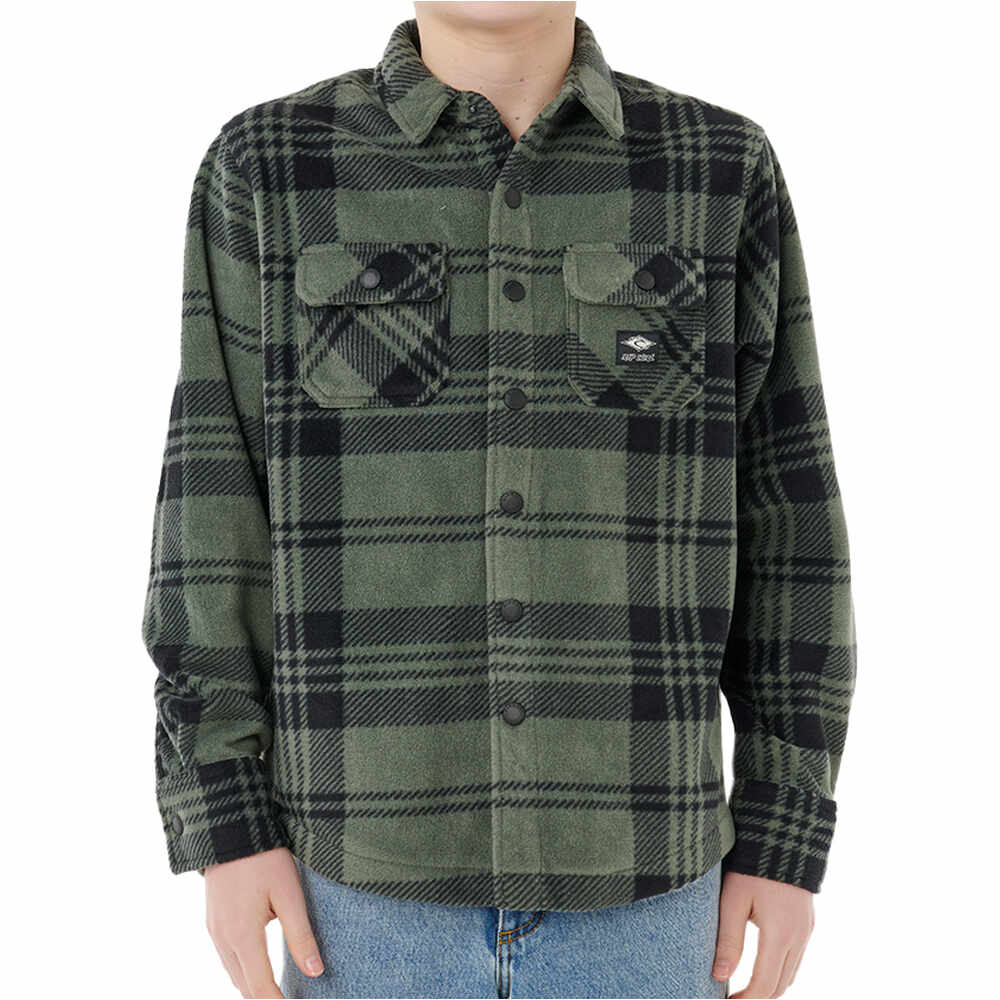 Rip Curl camiseta manga larga niño FUN TIMES POLAR VERDE vista frontal