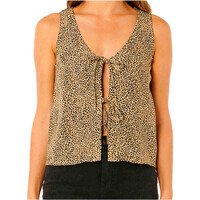 Rip Curl camiseta tirantes mujer ANIMAL INSTINCTS MARRON vista frontal
