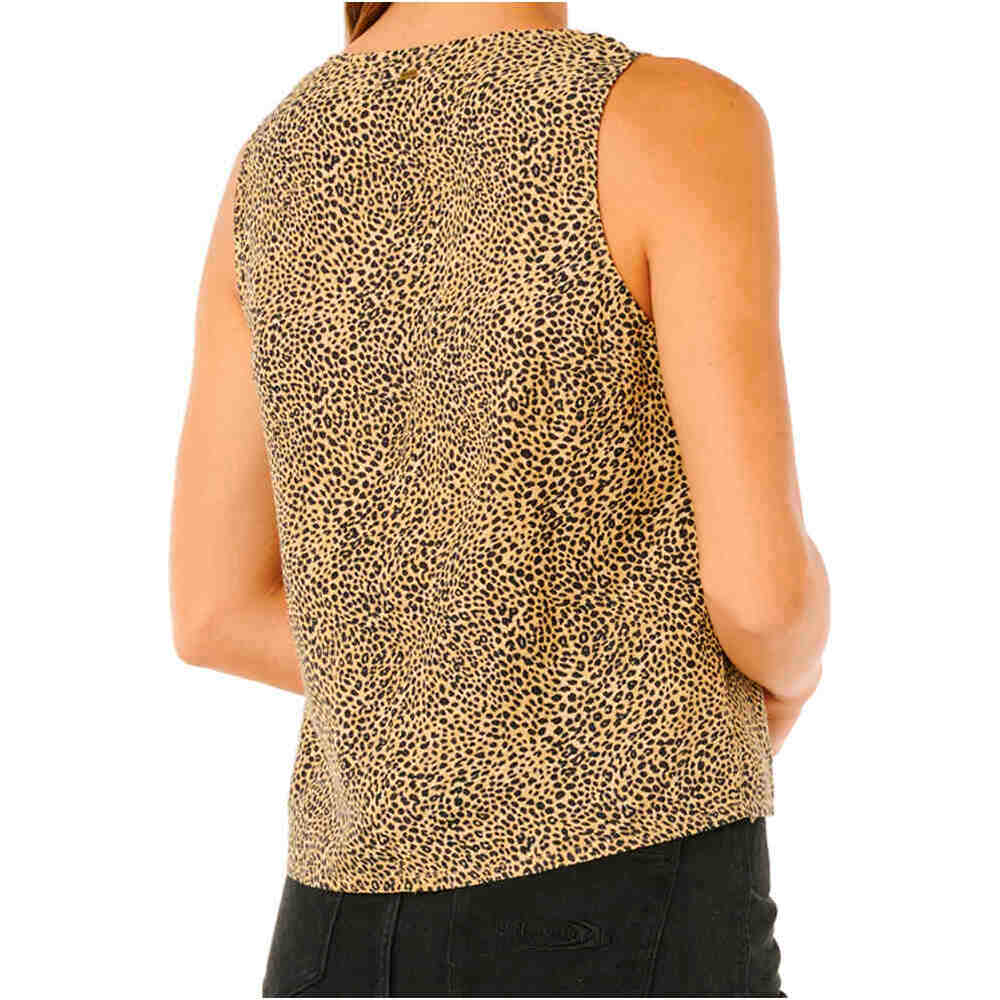 Rip Curl camiseta tirantes mujer ANIMAL INSTINCTS MARRON vista trasera