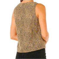 Rip Curl camiseta tirantes mujer ANIMAL INSTINCTS MARRON vista trasera