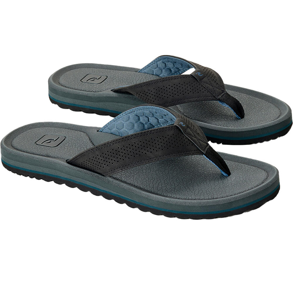 Rip Curl chanclas hombre CHIBA GRIS lateral interior
