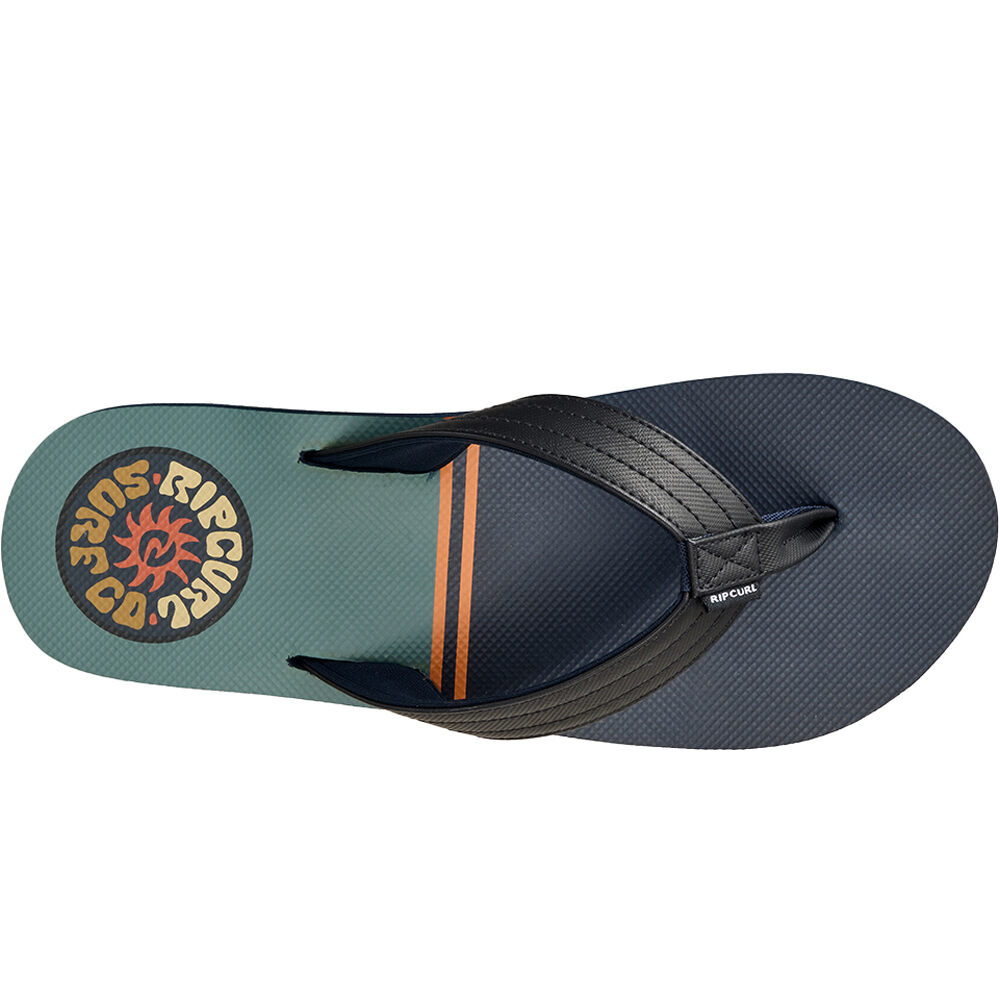 Rip Curl chanclas hombre RIPPER BLOOM AZUL vista superior