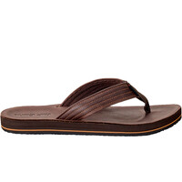 Rip Curl chanclas hombre SURF REVIVAL LEATHER MARRON lateral exterior