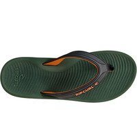 Rip Curl chanclas hombre TUNNELS BLOOM VERDE vista trasera