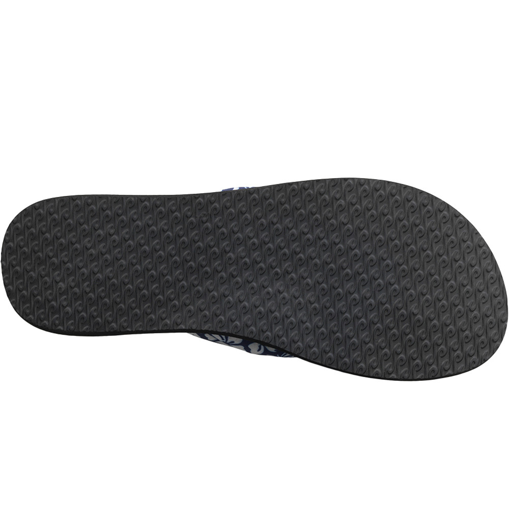 Rip Curl chanclas mujer FREEDOM PLUSH BLOOM NEGRO vista trasera