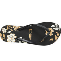 Rip Curl chanclas mujer MIXED BLOOM NEGRO vista superior