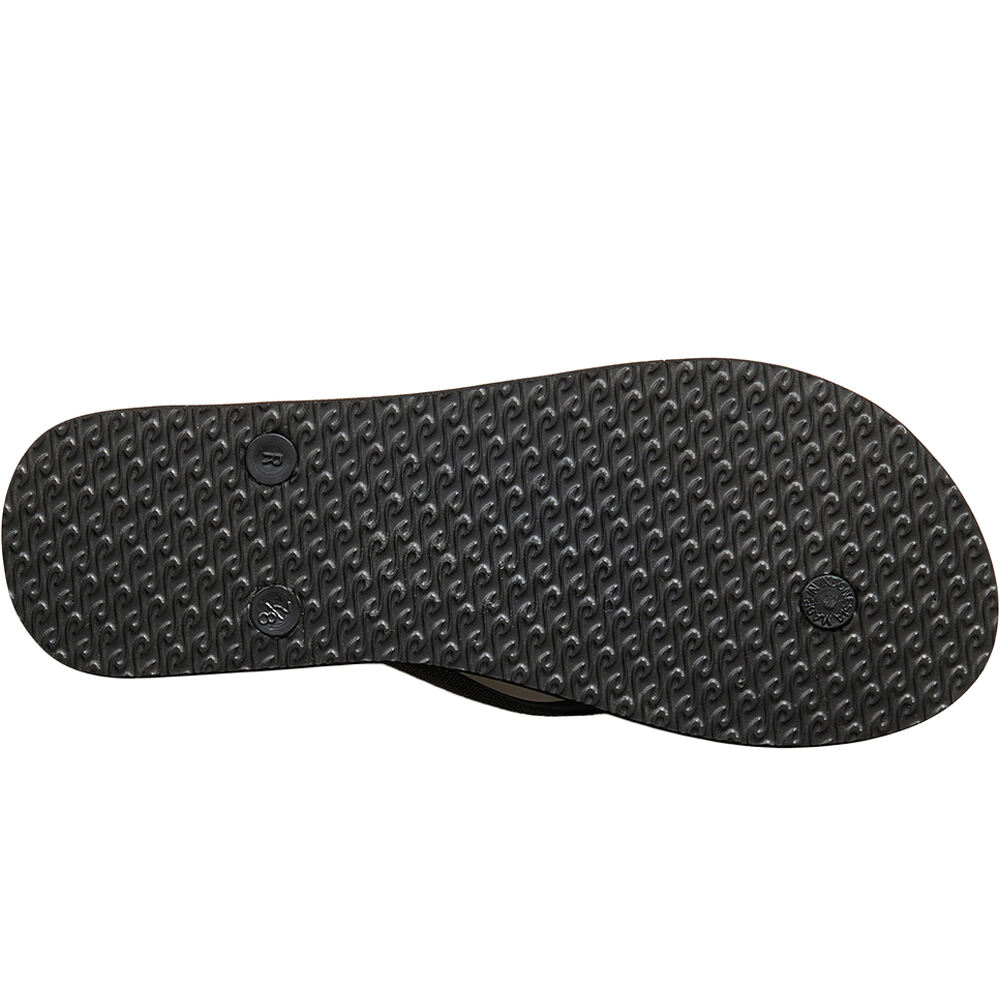 Rip Curl chanclas mujer MIXED BLOOM NEGRO vista trasera