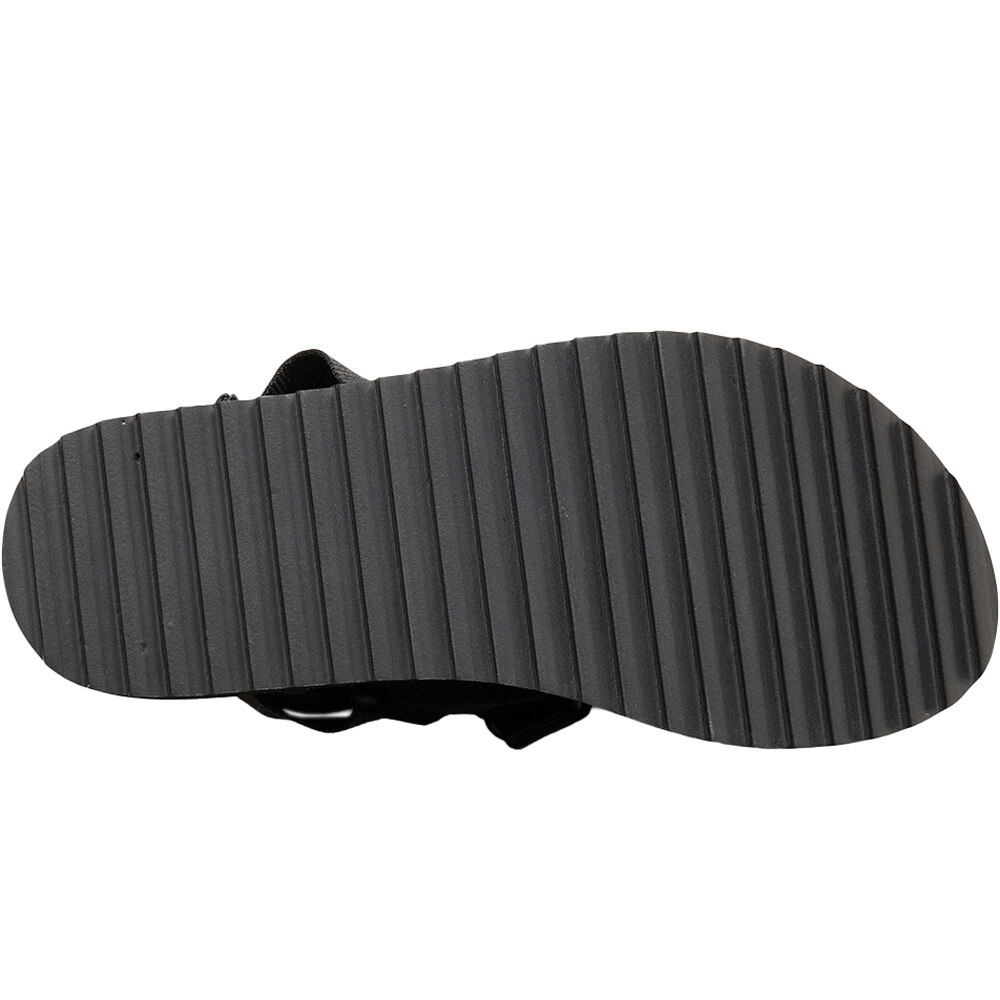 Rip Curl chanclas mujer NEWQUAY BLOOM NEGRO vista trasera