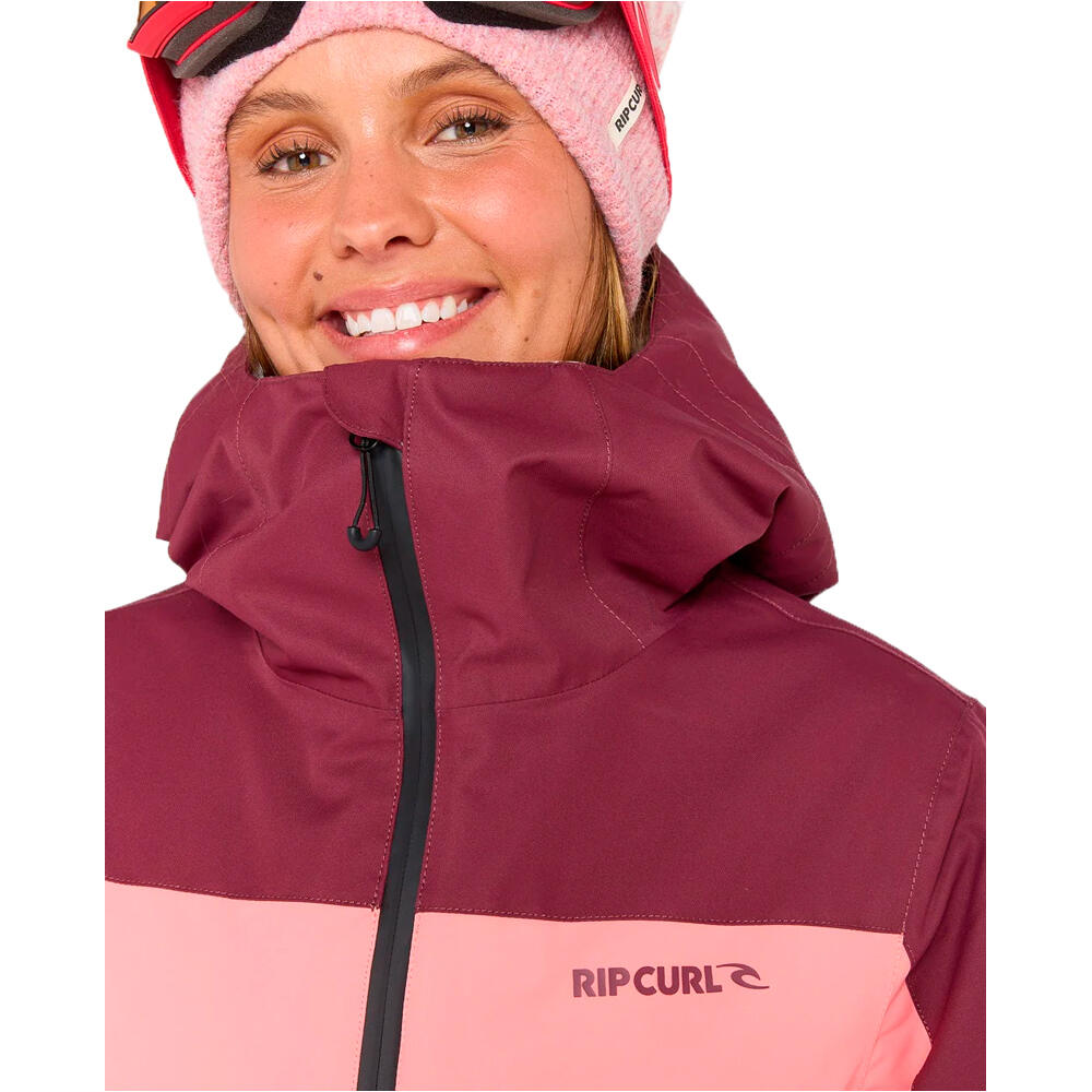 Rip Curl chaqueta esquí mujer ANTI SERIES COL BL JKT10K/10K ROSA vista detalle