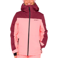 Rip Curl chaqueta esquí mujer ANTI SERIES COL BL JKT10K/10K ROSA vista frontal