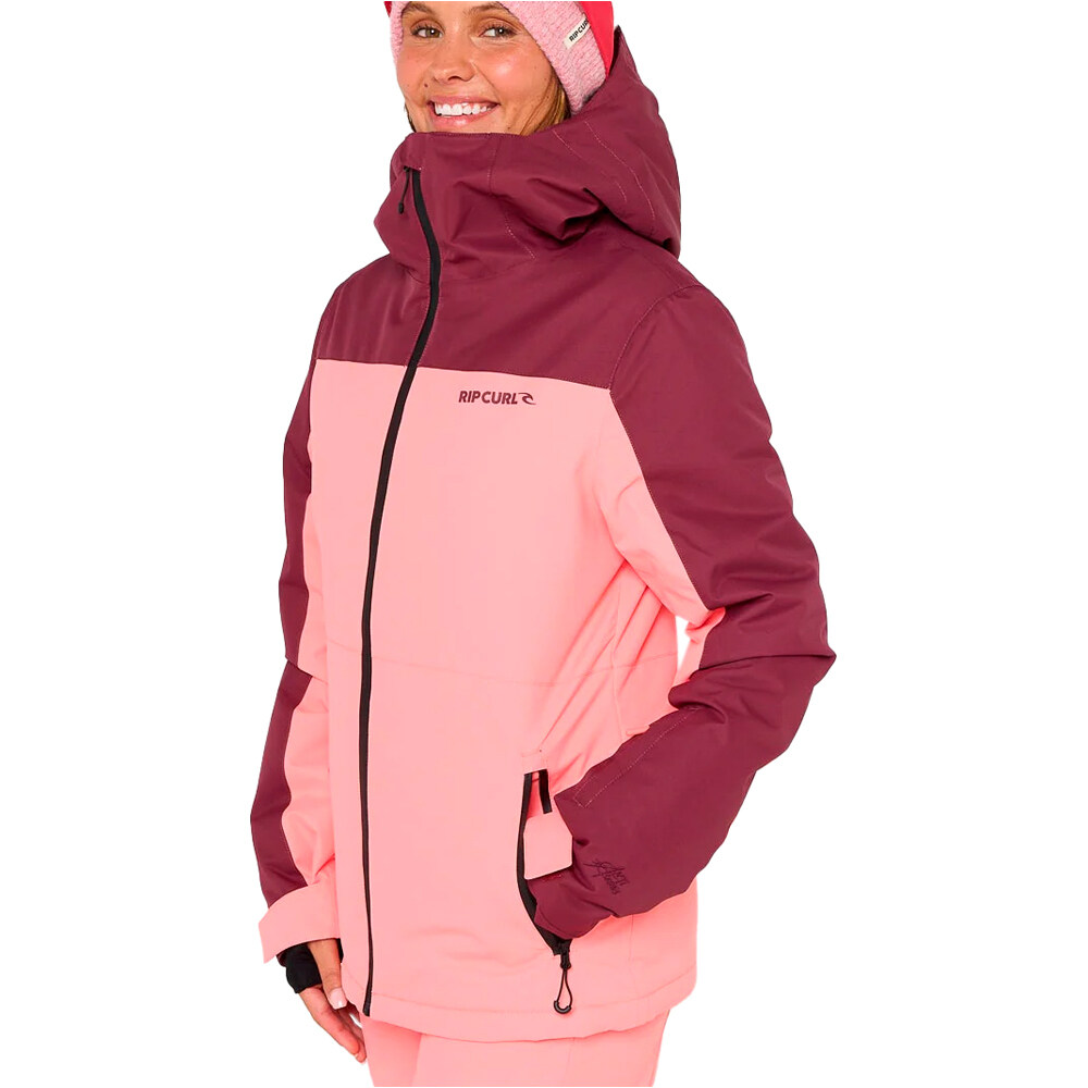 Rip Curl chaqueta esquí mujer ANTI SERIES COL BL JKT10K/10K ROSA vista trasera