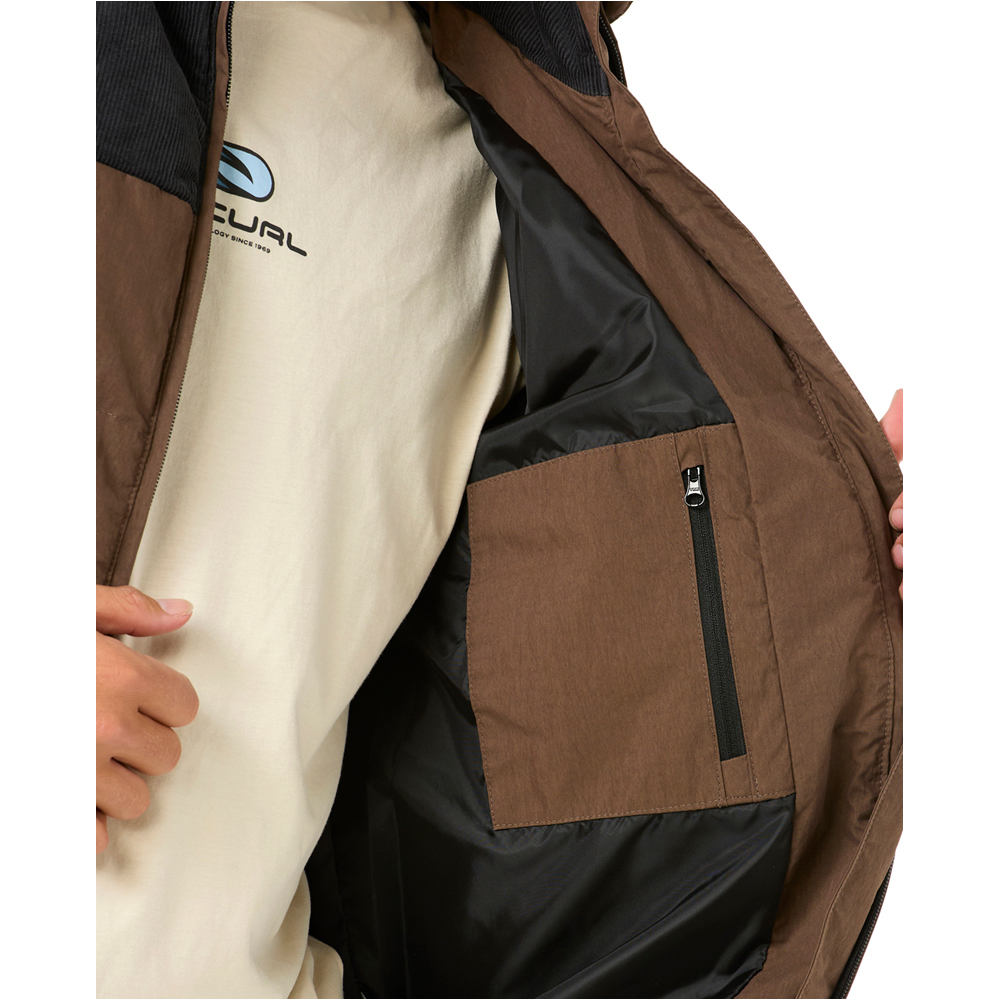 Rip Curl chaquetas hombre FADE OUT CORD MARRON 03
