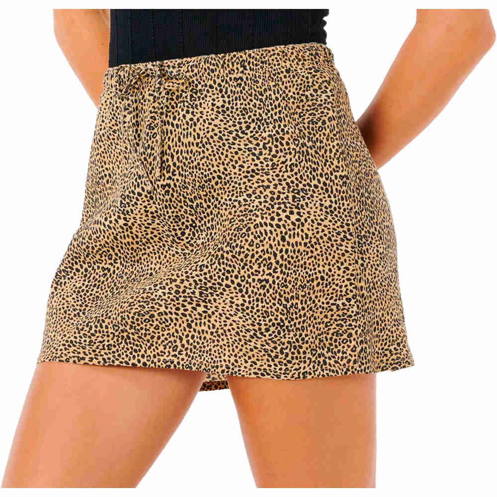 Rip Curl faldas mujer ANIMAL INSTINCTS MARRON vista detalle