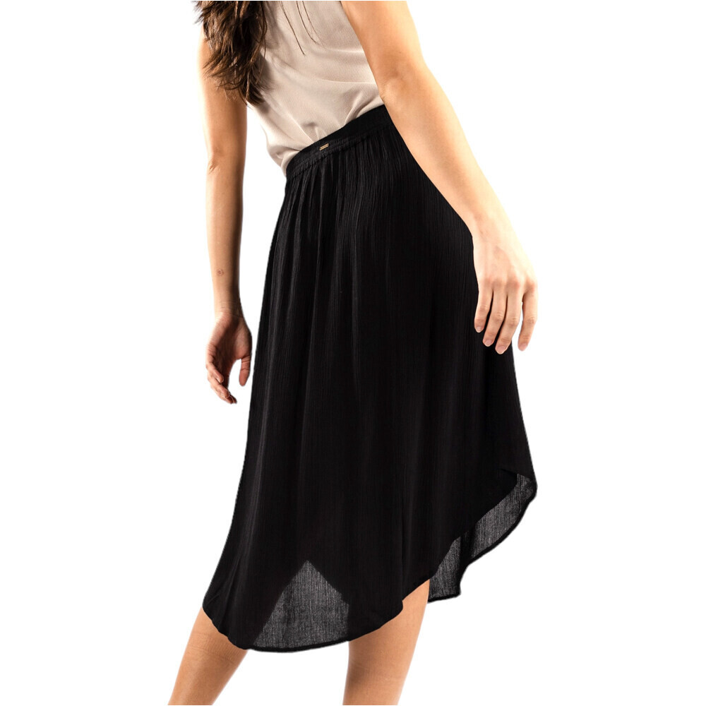 Rip Curl faldas mujer CLASSIC SURF NEGRO vista trasera