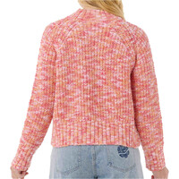 Rip Curl jersey mujer BEACH PARTY SLUB ROSA vista trasera