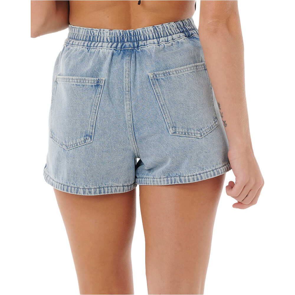 Rip Curl pantalón corto deporte mujer PACIFIC RIDER DENIM AZUL vista detalle