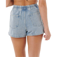 Rip Curl pantalón corto deporte mujer PACIFIC RIDER DENIM AZUL vista detalle