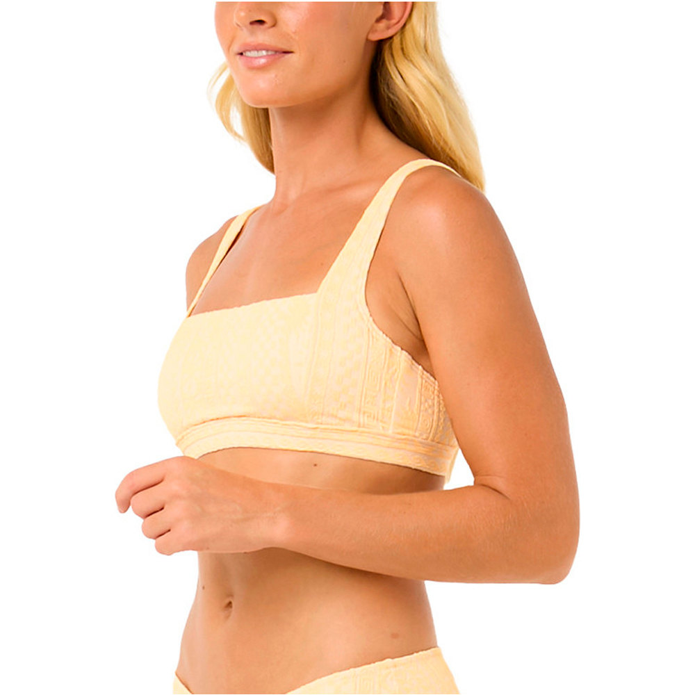 Rip Curl parte de arriba bikini LA JOYA D-DD CROP NARANJA vista detalle