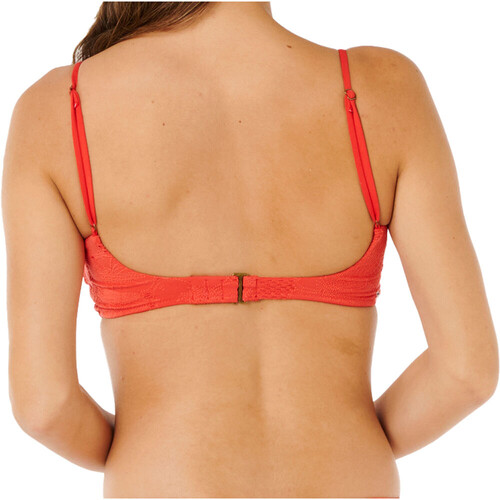 Rip Curl parte de arriba bikini OASIS MULTI FIT BANDEAU ROJO