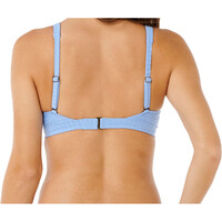 Rip Curl parte de arriba bikini PREMIUM SURF D-DD CROP AZUL vista trasera