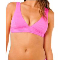 Rip Curl parte de arriba bikini PREMIUM SURF D-DD DEEP V ROSA vista detalle