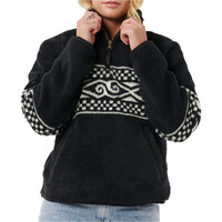 Rip Curl polar mujer OCEANIC COSMIC KISS NEGRO vista trasera